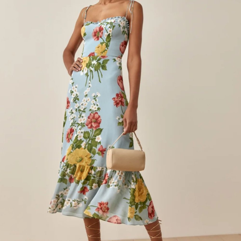 Reformation Enya Dress in Florist, Size 0
